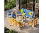 Contemporary Outdoor Metal Patio Furniture Set