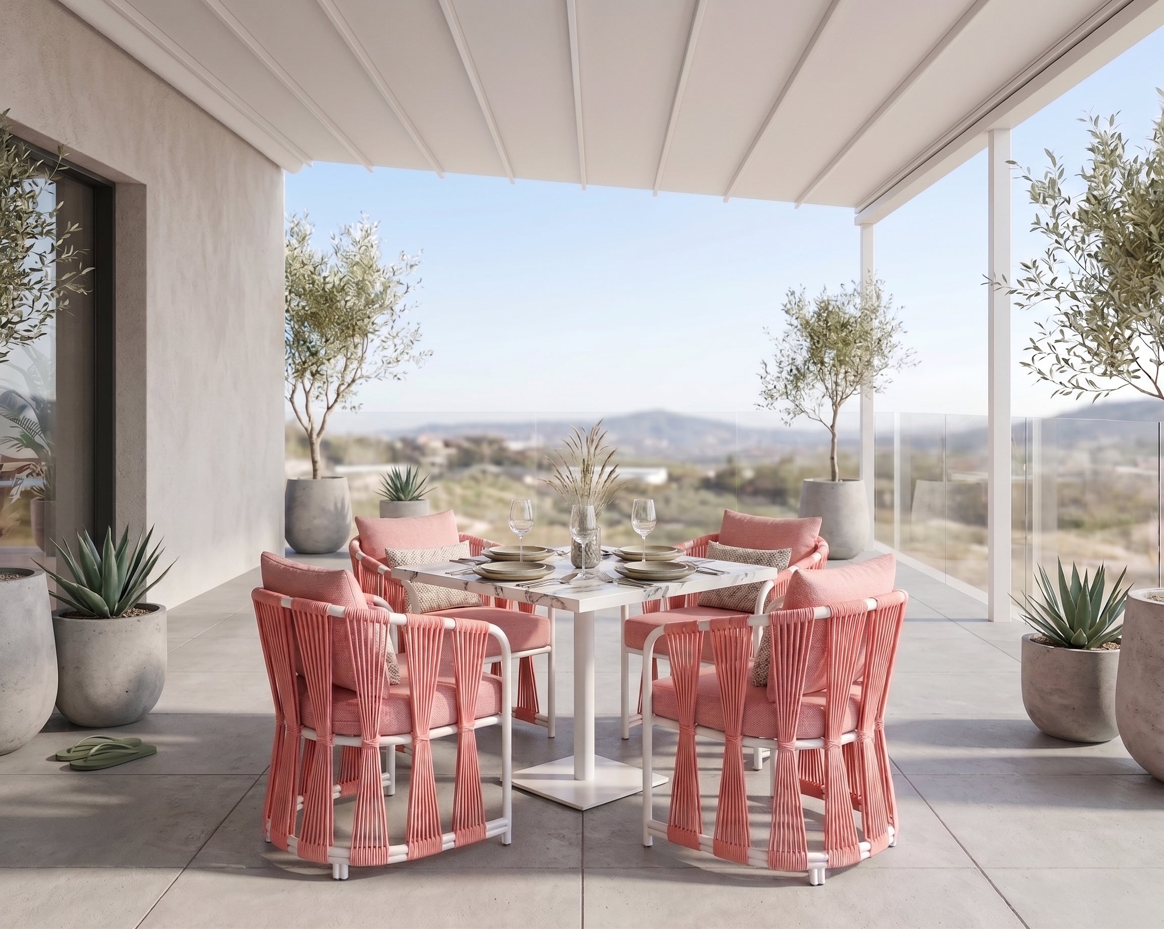 Luxury Outdoor Woven Dining Set