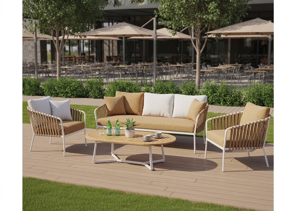Luxury Outdoor Woven Rope Patio Set