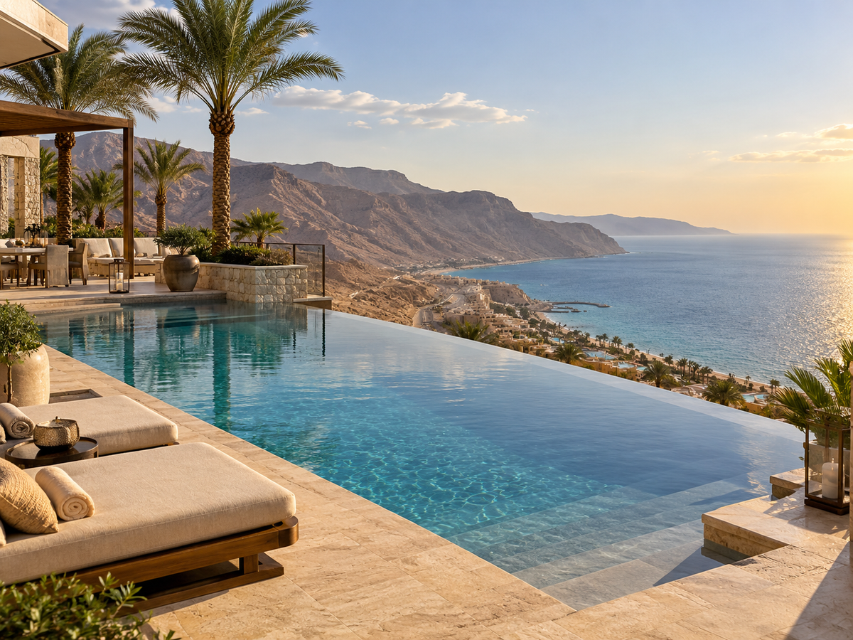 Custom infinity swimming pool IP215