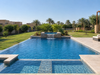 Luxury Outdoor Swimming Pool with Raised Spa & Waterfall