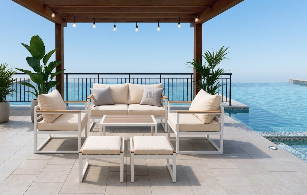 Contemporary Outdoor Modular Seating Set