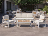 Two Arm Chairs Sofa and Table