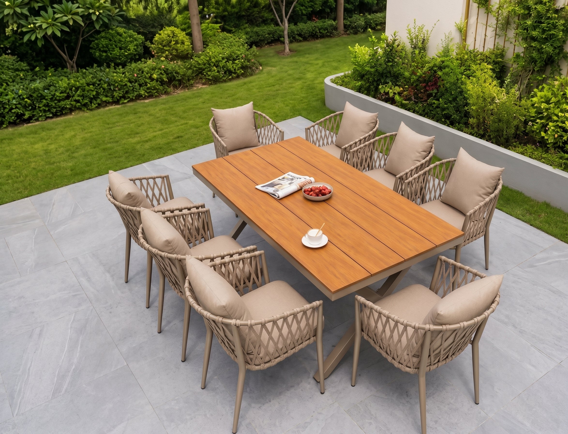 Luxury Eight Seater Outdoor Dining Set