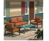 Modern Metallic Outdoor Patio Furniture Set
