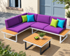 Garden Corner Sofa Set with Coffee Table