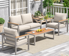 Two Arm Chairs Two seater sofa and a table