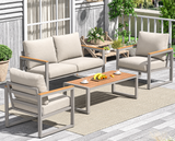 Two Arm Chairs Two seater sofa and a table