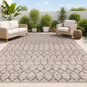 jonathan easy-cleaning pet-friendly area rug on patio