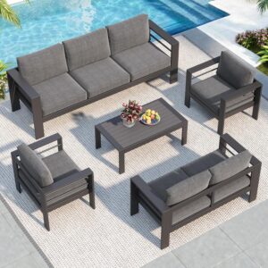 full view of solaste patio sectional with