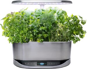 aerogarden bounty elite indoor hydroponic garden unit
