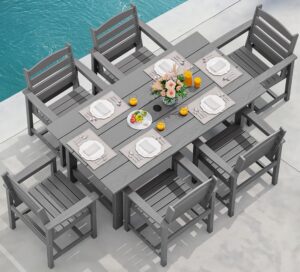 Outdoor HDPE dining table